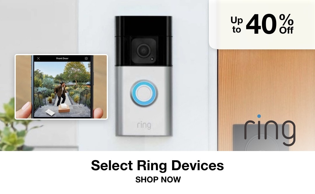 Up to 40% off select Ring Devices Shop Now