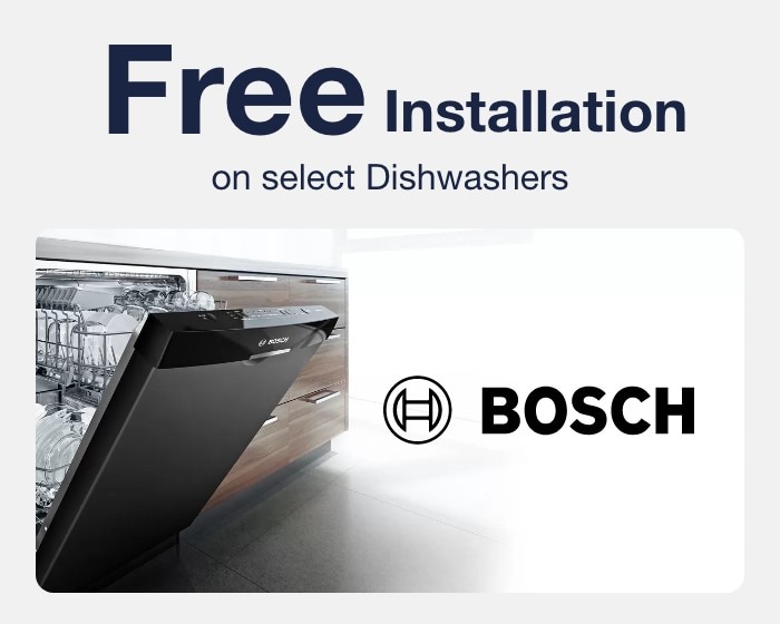 FREE Installation on select Dishwashers