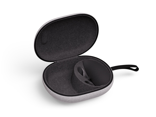 Meta Quest Compact Carrying Case, open and empty interior