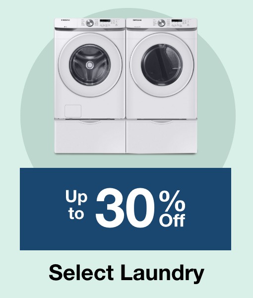 Up to 30% off select Laundry