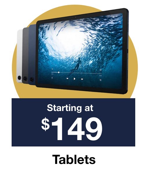 Tablets starting at $54