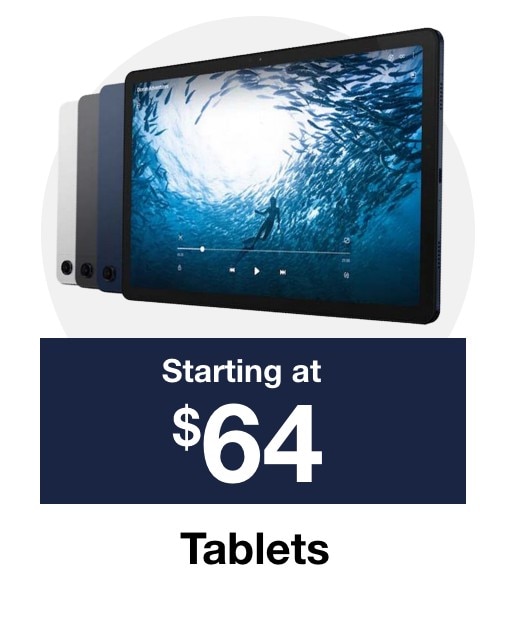 Tablets starting at $54