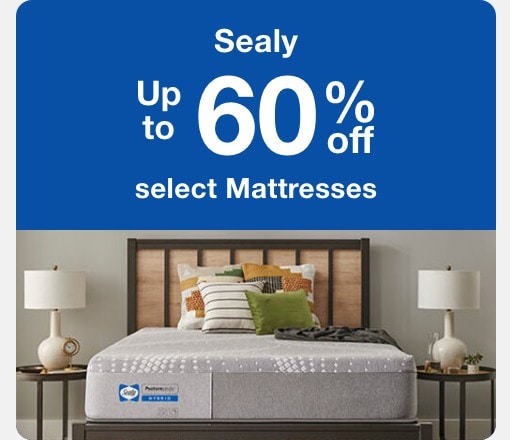 Up to 60% off select sealy mattresses