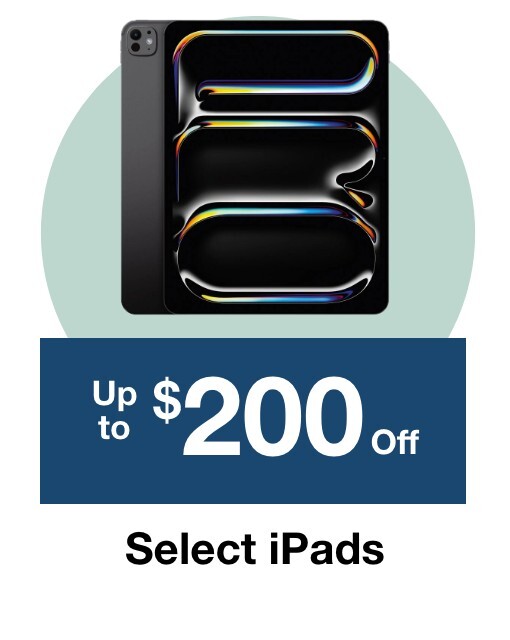 Up to $200 off select iPads