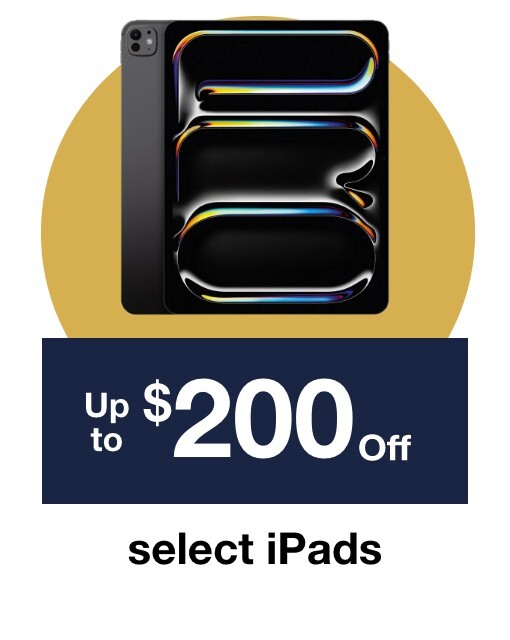 Up to $200 off select iPads