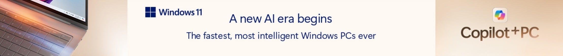 Copilot+PC A new AI era begins. The fastest, most intelligent Windows PCs ever