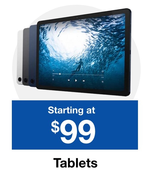 Tablets starting at $99