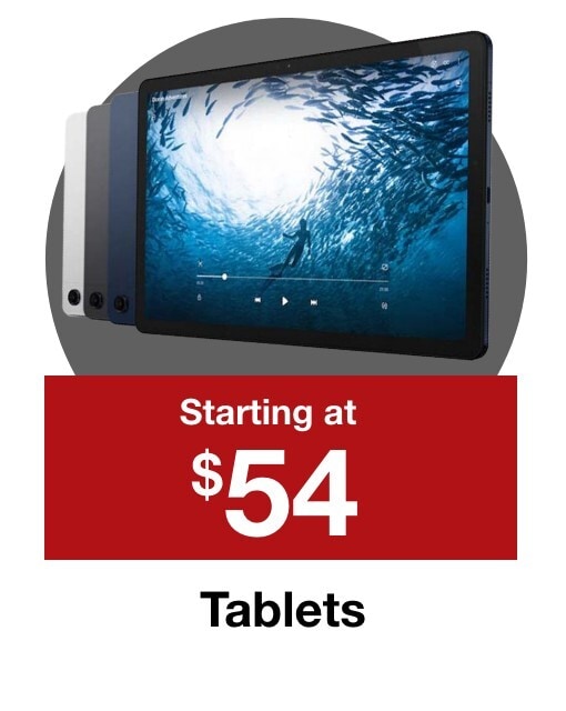 Tablets starting at $54