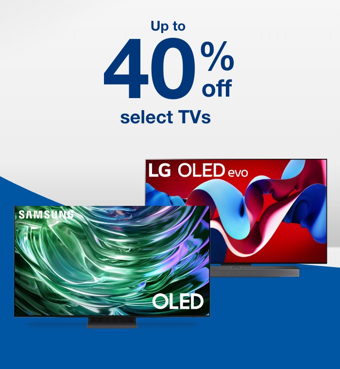 Up to 40% off select TVs