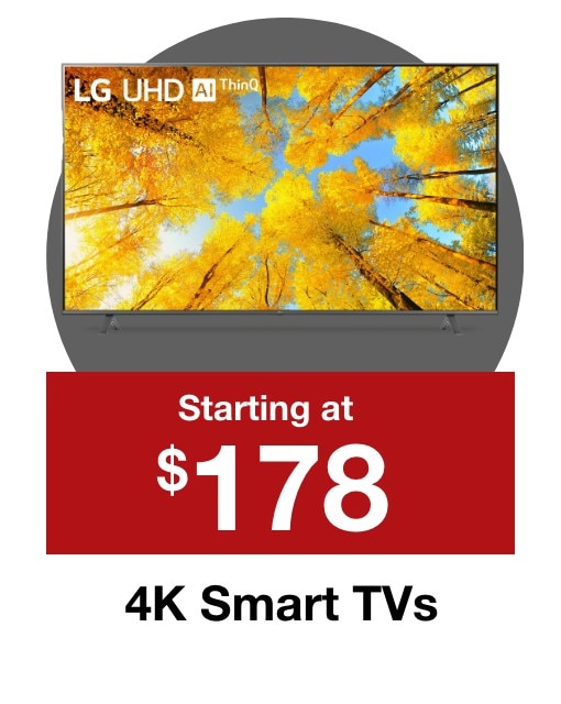 4K Smart TVs starting at $178