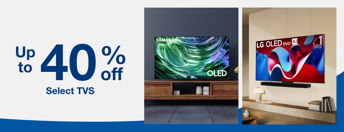 Up to 40% off select TVs