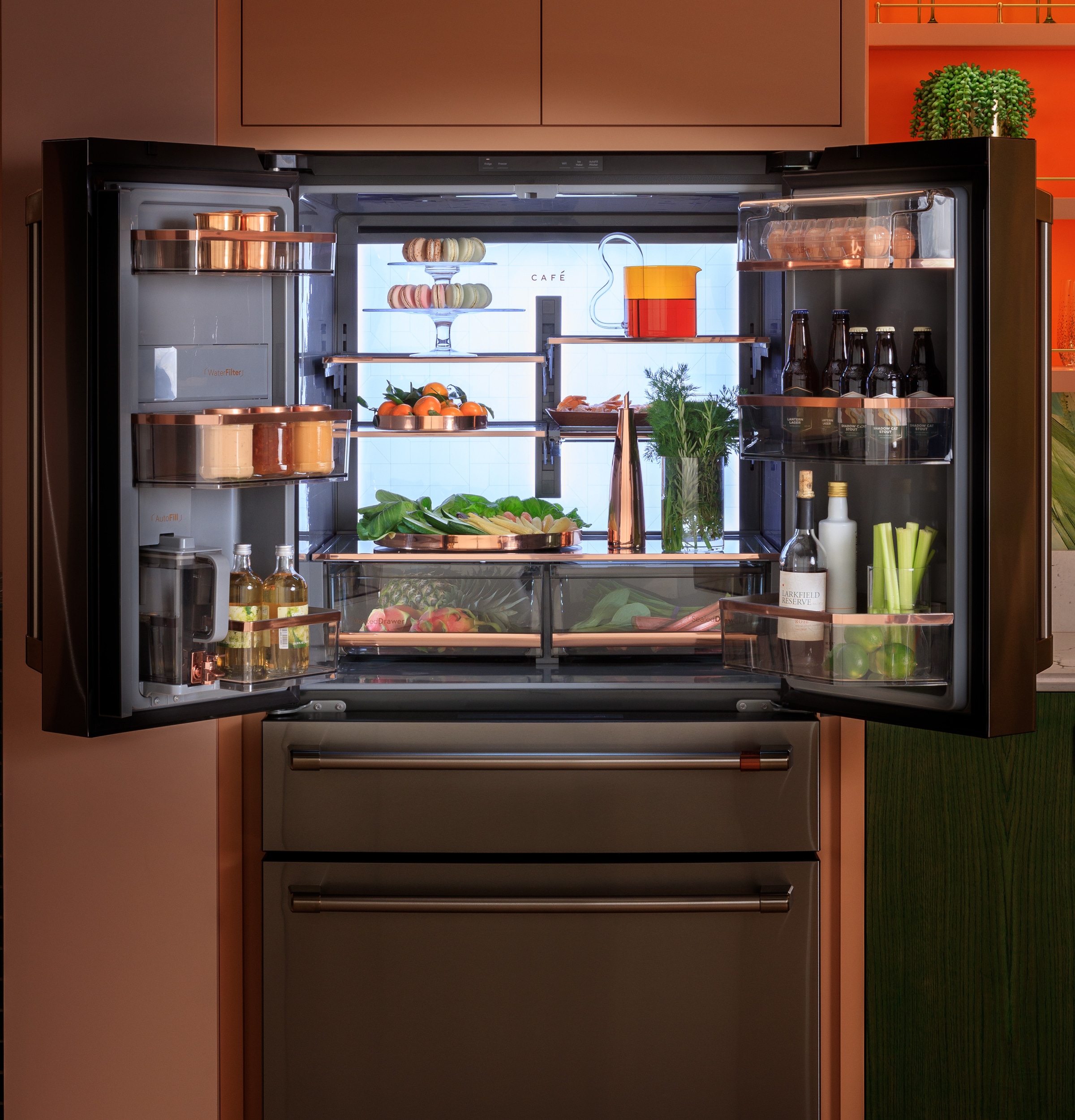 Cafe Refrigerator model CGE29DM5TS5, Unmatched Visibility Meets Undeniable Style