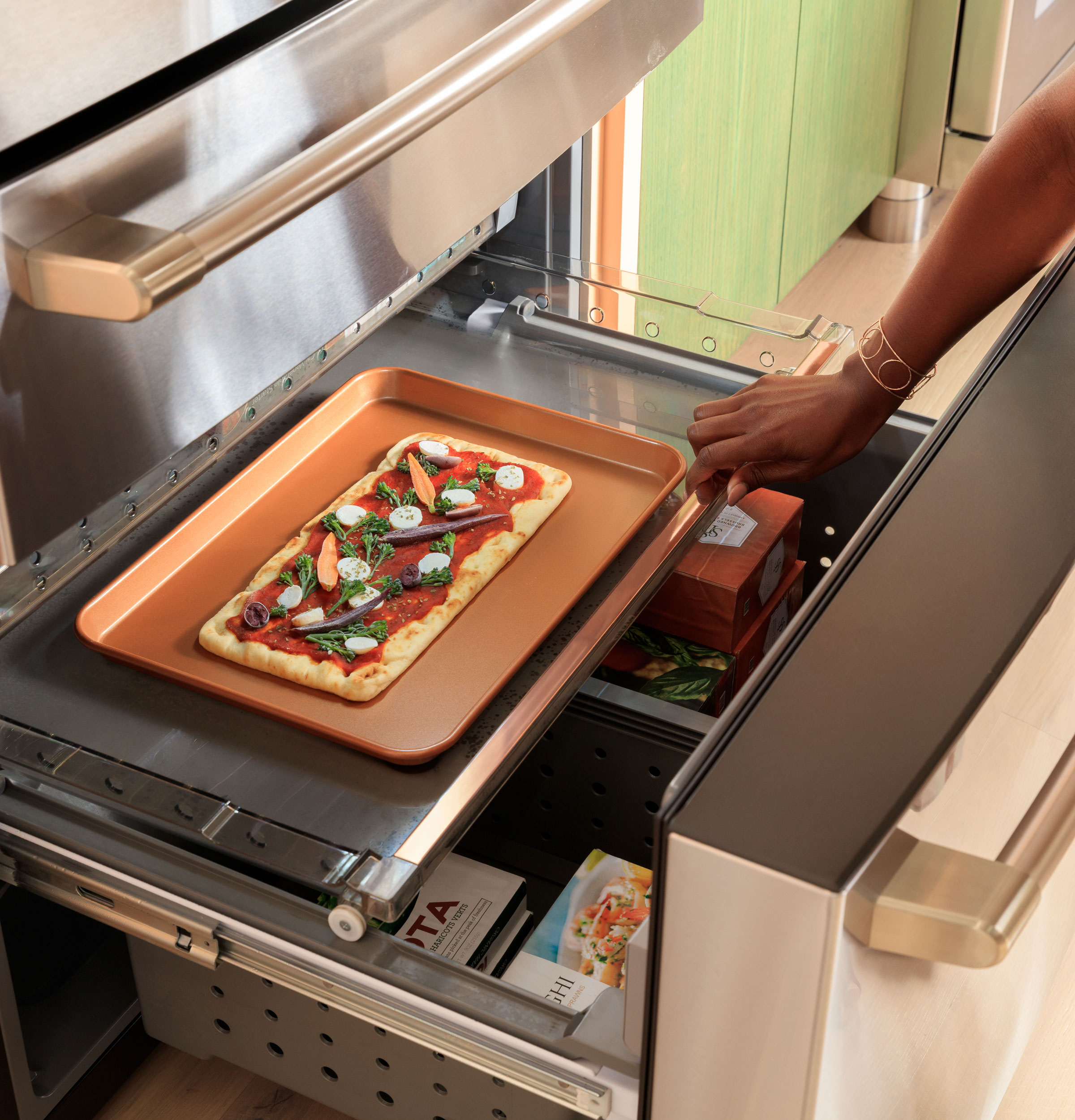 Cafe Refrigerator flatbread freezer compartment