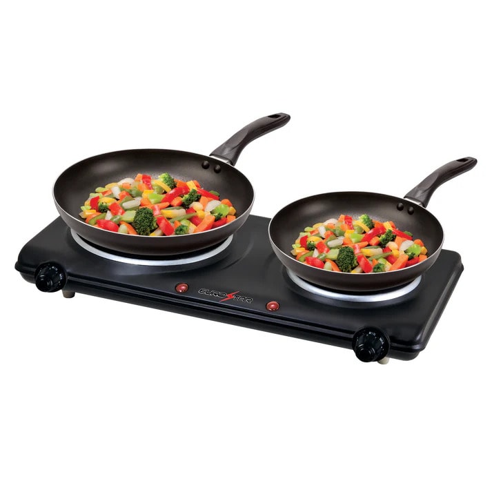 Eurostar Double Burner Electric Cooktop ES212BK