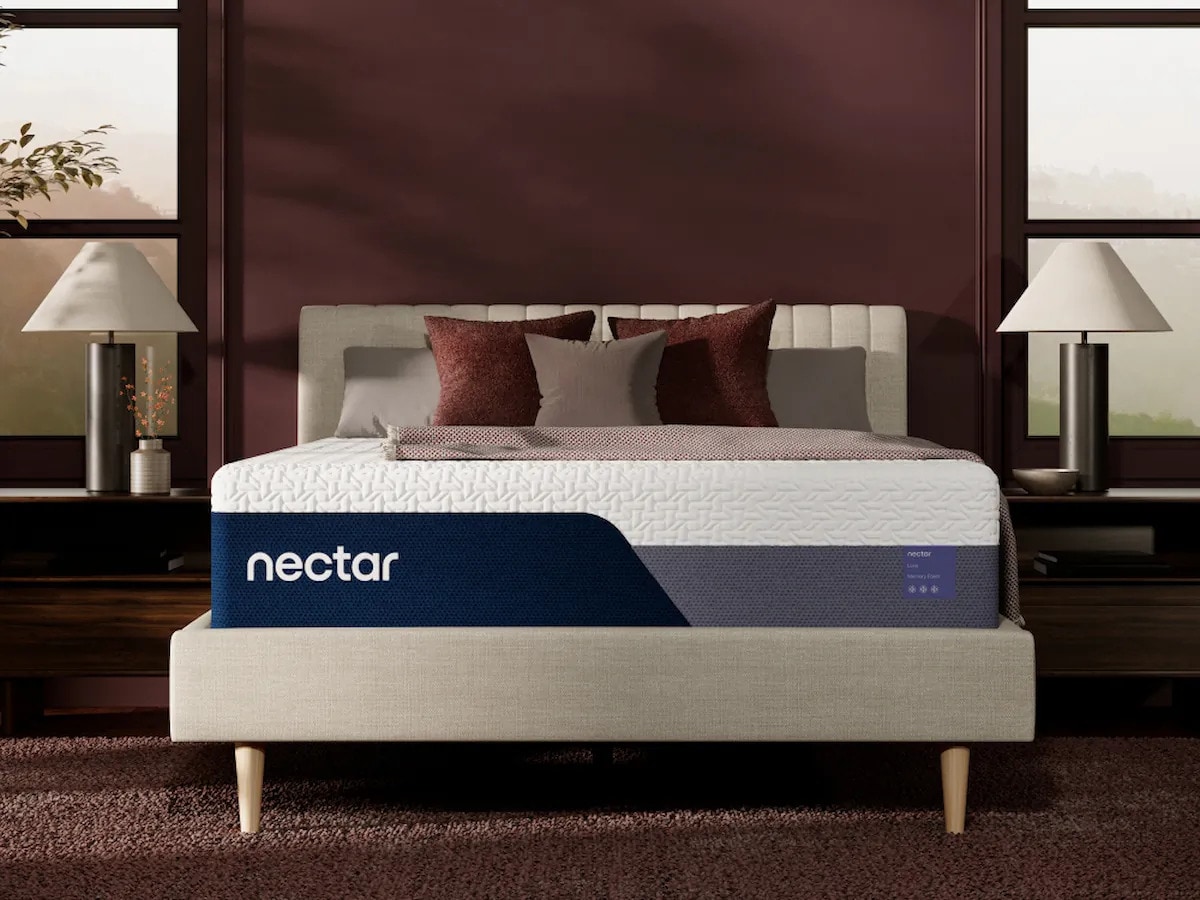 Nectar 5 Luxe Memory Foam Mattress, front-facing view