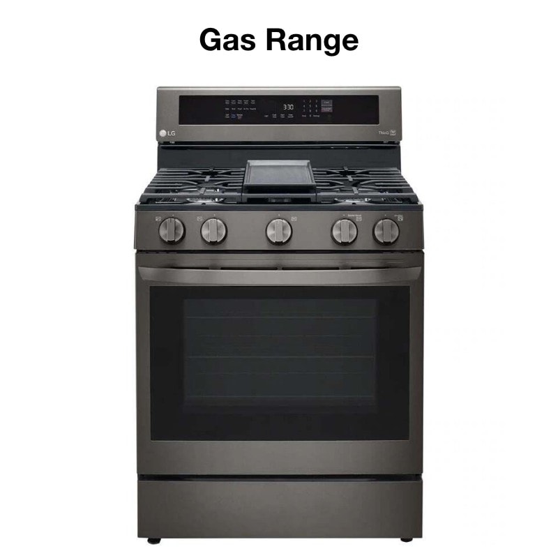 LG Gas Range model LRGL5825D, front facing view