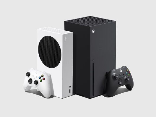 Xbox Series X and Series S side by side