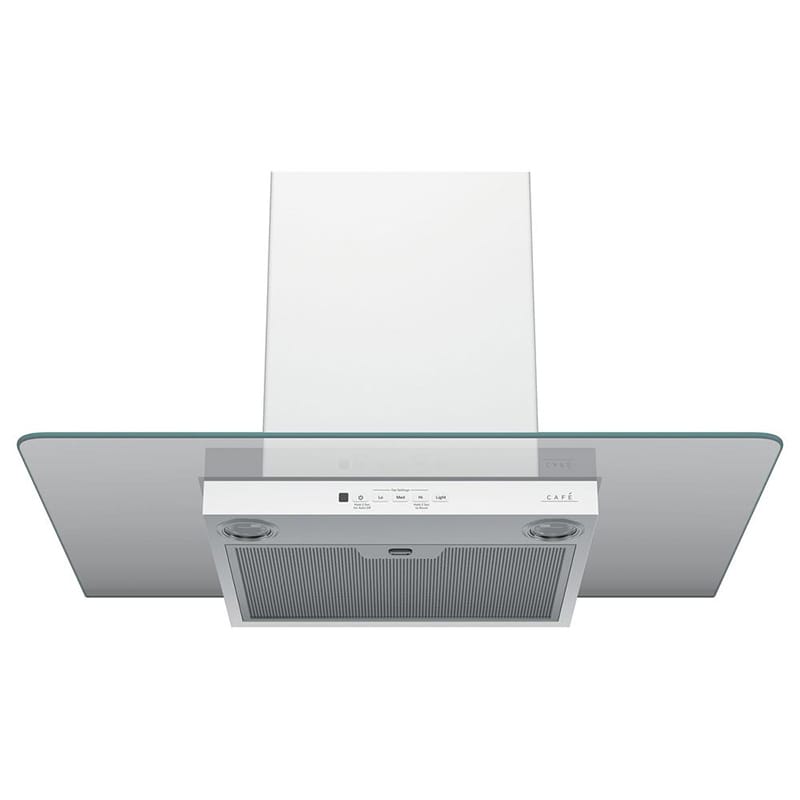 Cafe 30 in. Convertible Chimney Style Range Hood with 350 CFM, 4 Fan ...