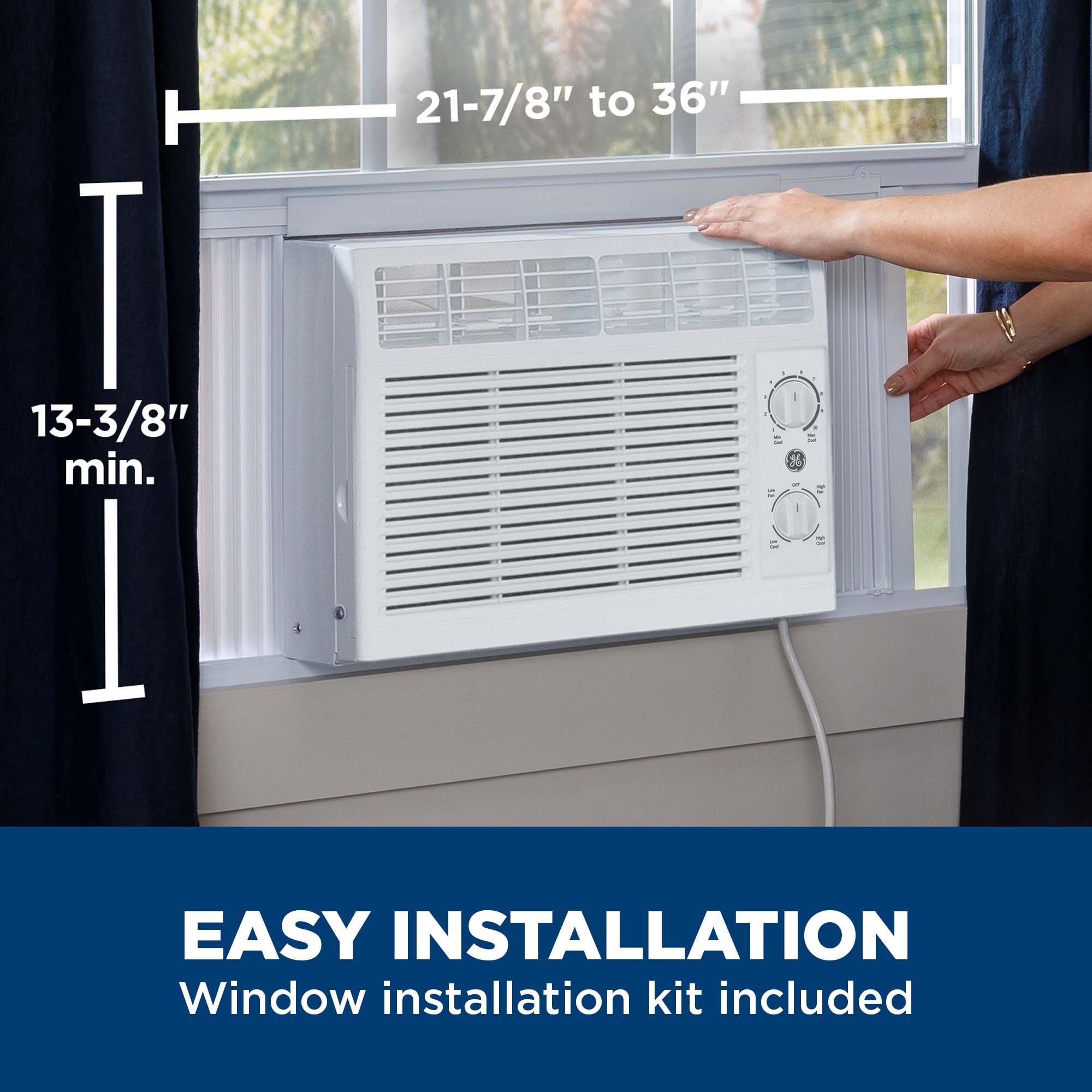 GE 5,050 BTU Window Air Conditioner with 2 Fan Speeds - White | P.C ...