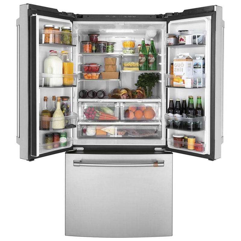 Cafe 33 in. 18.6 cu. ft. Counter Depth French Door Refrigerator with ...