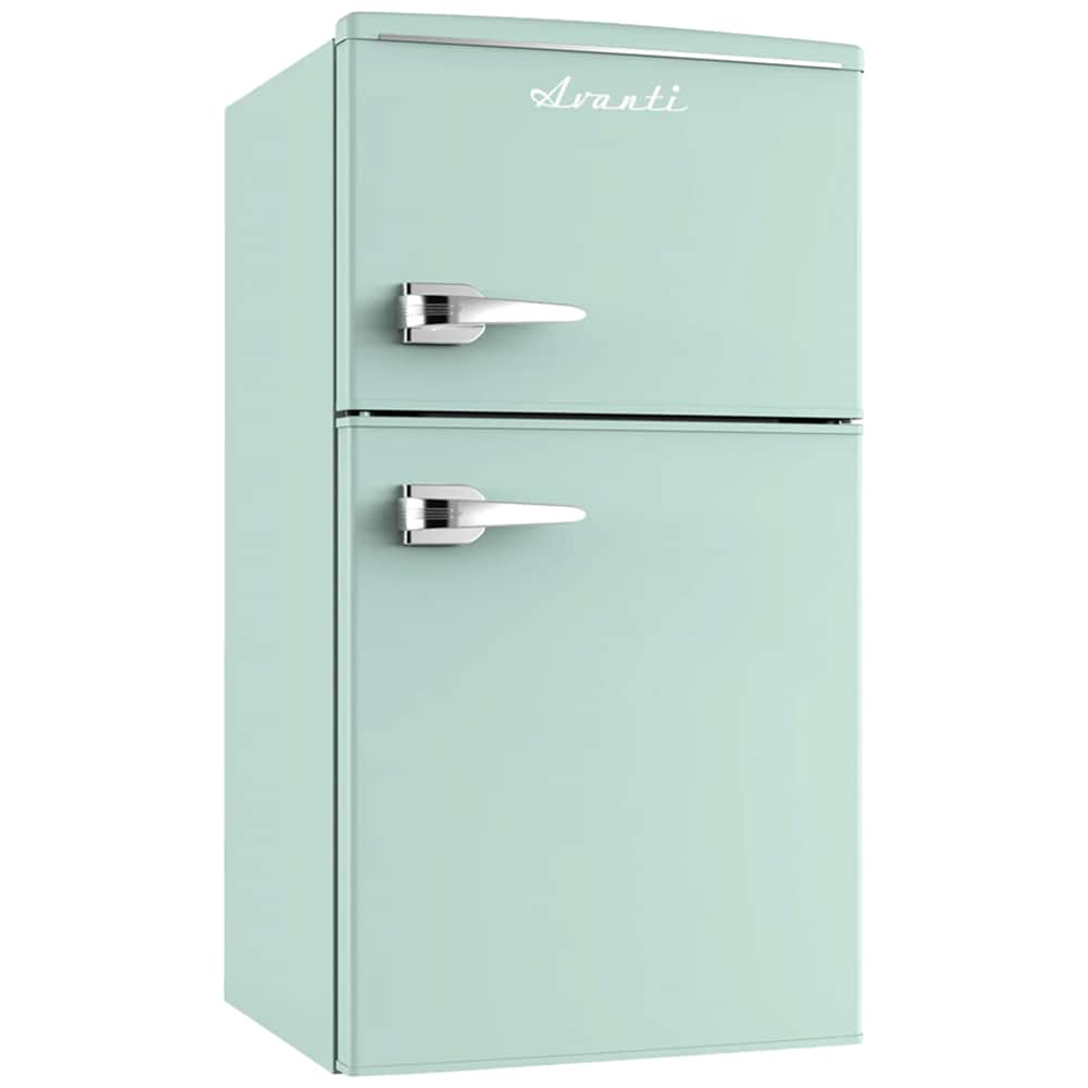 Avanti 18 in. 3 cu. ft. Mini Fridge with Top Freezer - Seafoam Green ...