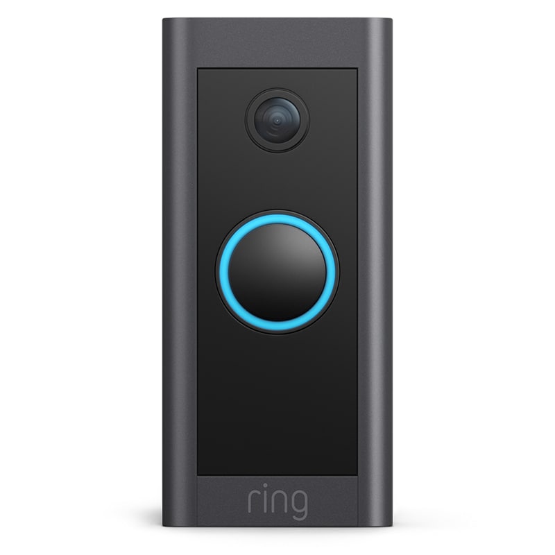 Ring - Wi-Fi Video Doorbell - Wired - Black (B08CKHPP52)