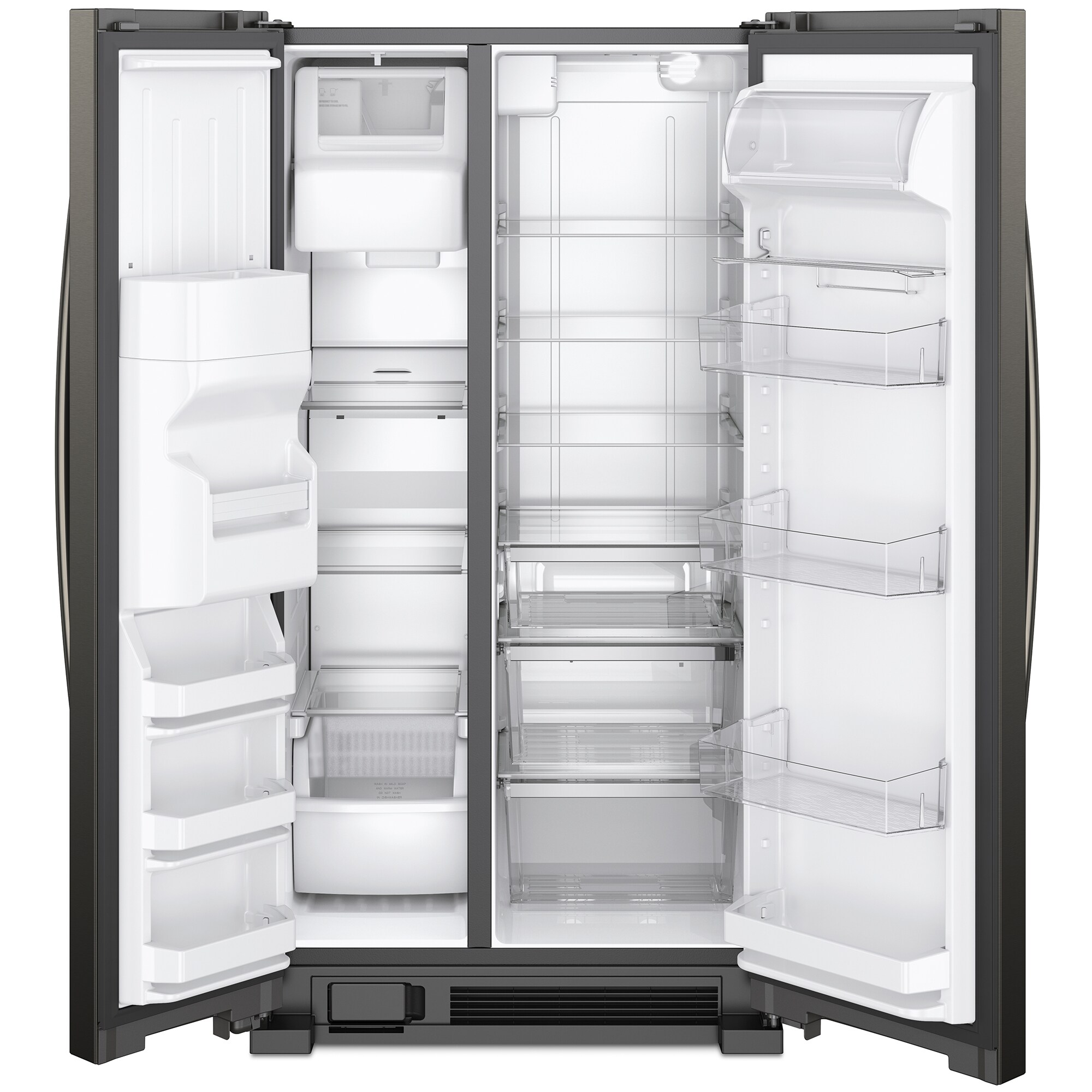 Whirlpool 36 in. 25.6 cu. ft. Side-by-Side Refrigerator with Ice ...