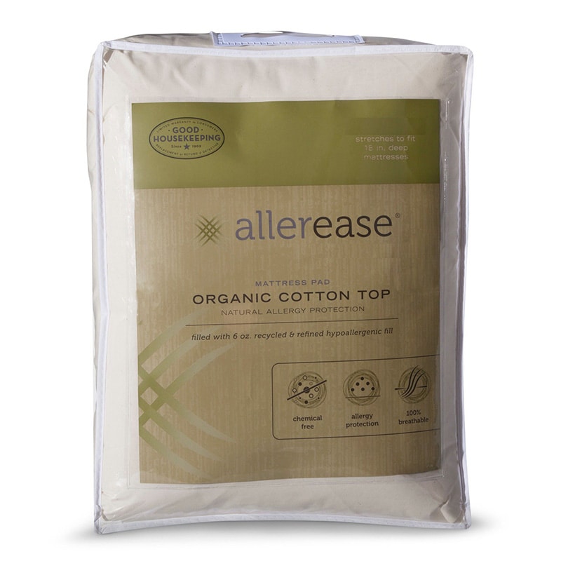 AllerEase Organic Cotton Top Full Mattress Pad (46512ATC)