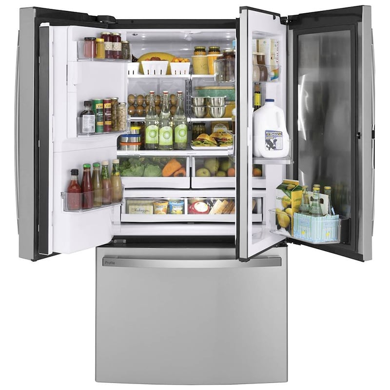 GE Profile 36 in. 27.7 cu. ft. French Door Refrigerator with External ...