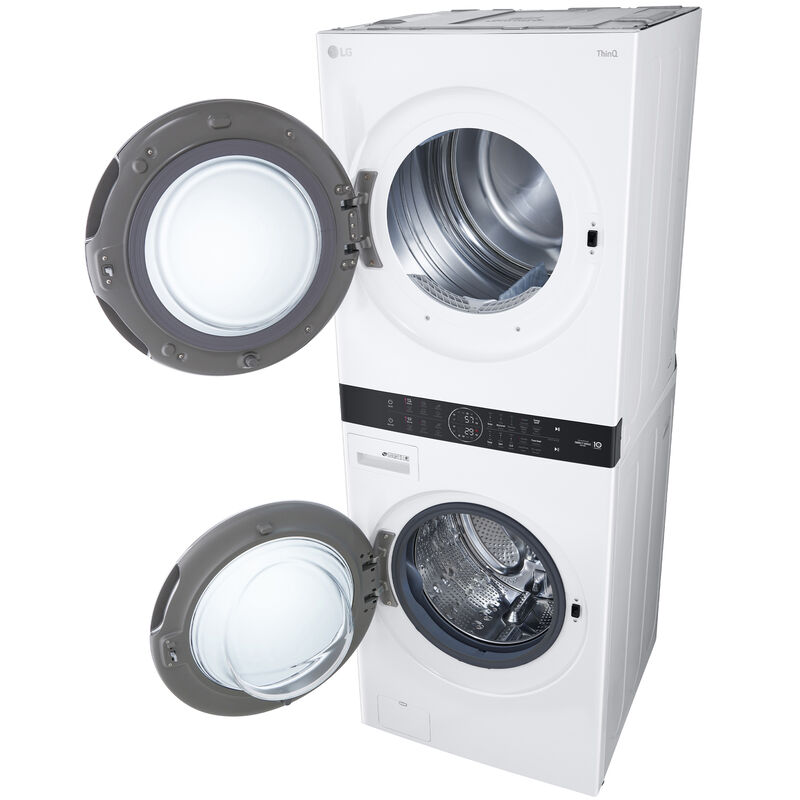 LG 27 in. WashTower with 4.5 cu. ft. Washer with 10 Wash Programs & 7.4 ...