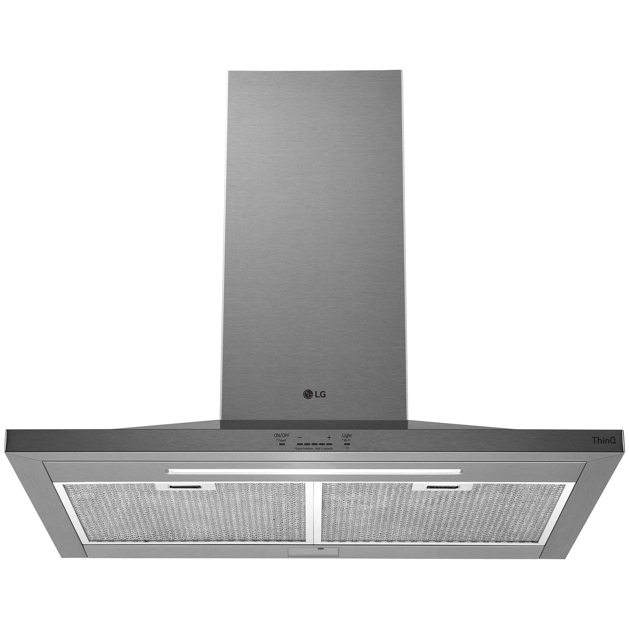 LG 36 in. Chimney Style Range Hood with 5 Speed Settings, 600 CFM ...