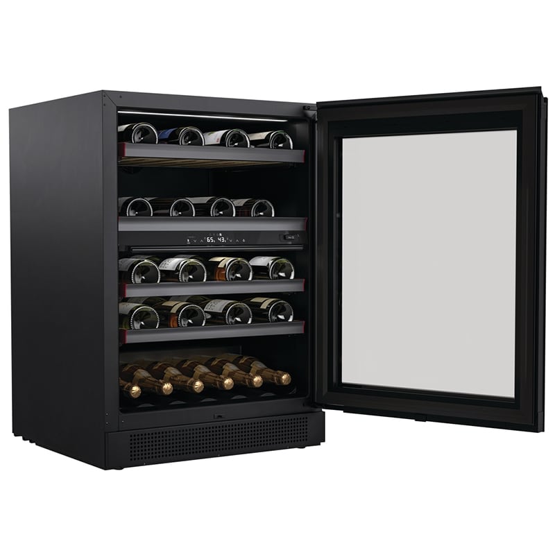 Vintec 24 in. Compact Built-In or Freestanding Wine Cooler with 44 ...