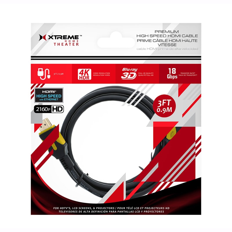 Xtreme High Speed 3 FT. HDMI Cable (XHV1-1023-BL)