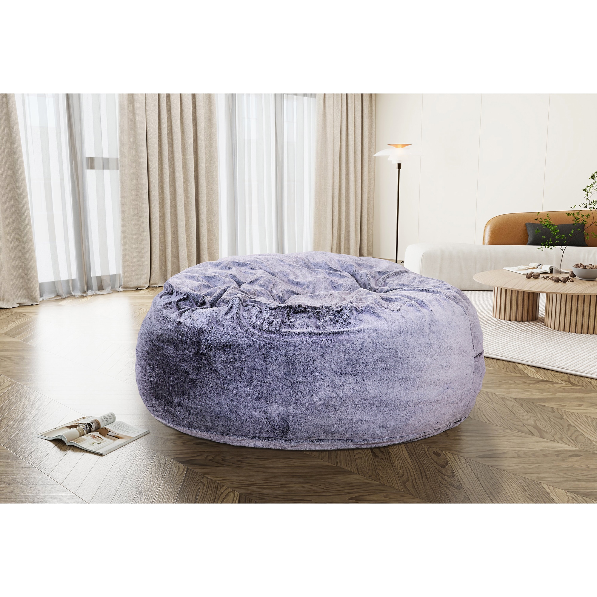 Sealy Bala Bean Bag Chair - Gray | P.C. Richard & Son