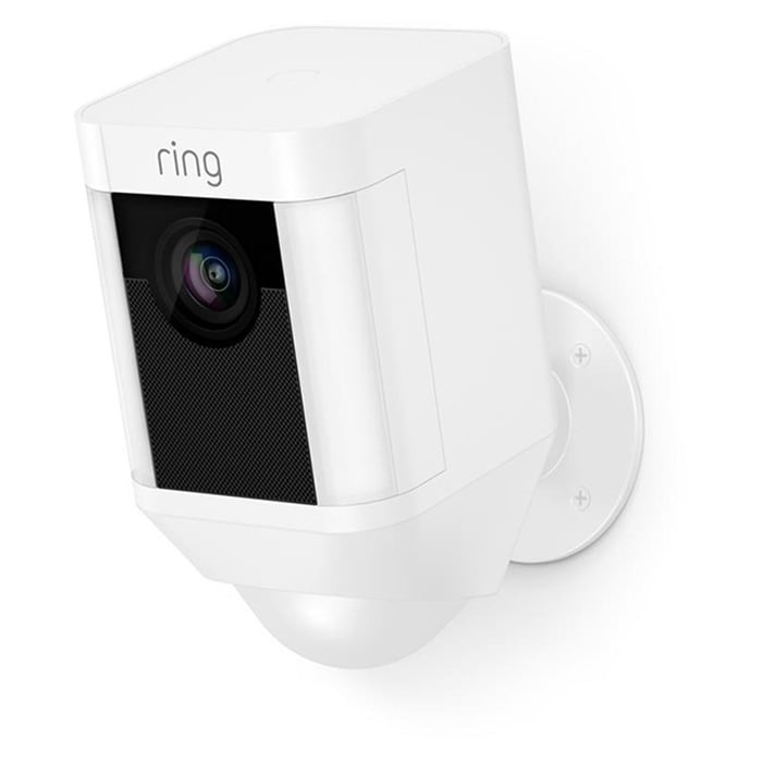 Ring Wireless Spotlight Cam Battery Powered Outdoor Security Camera - White (8SB1S7-WEN0)