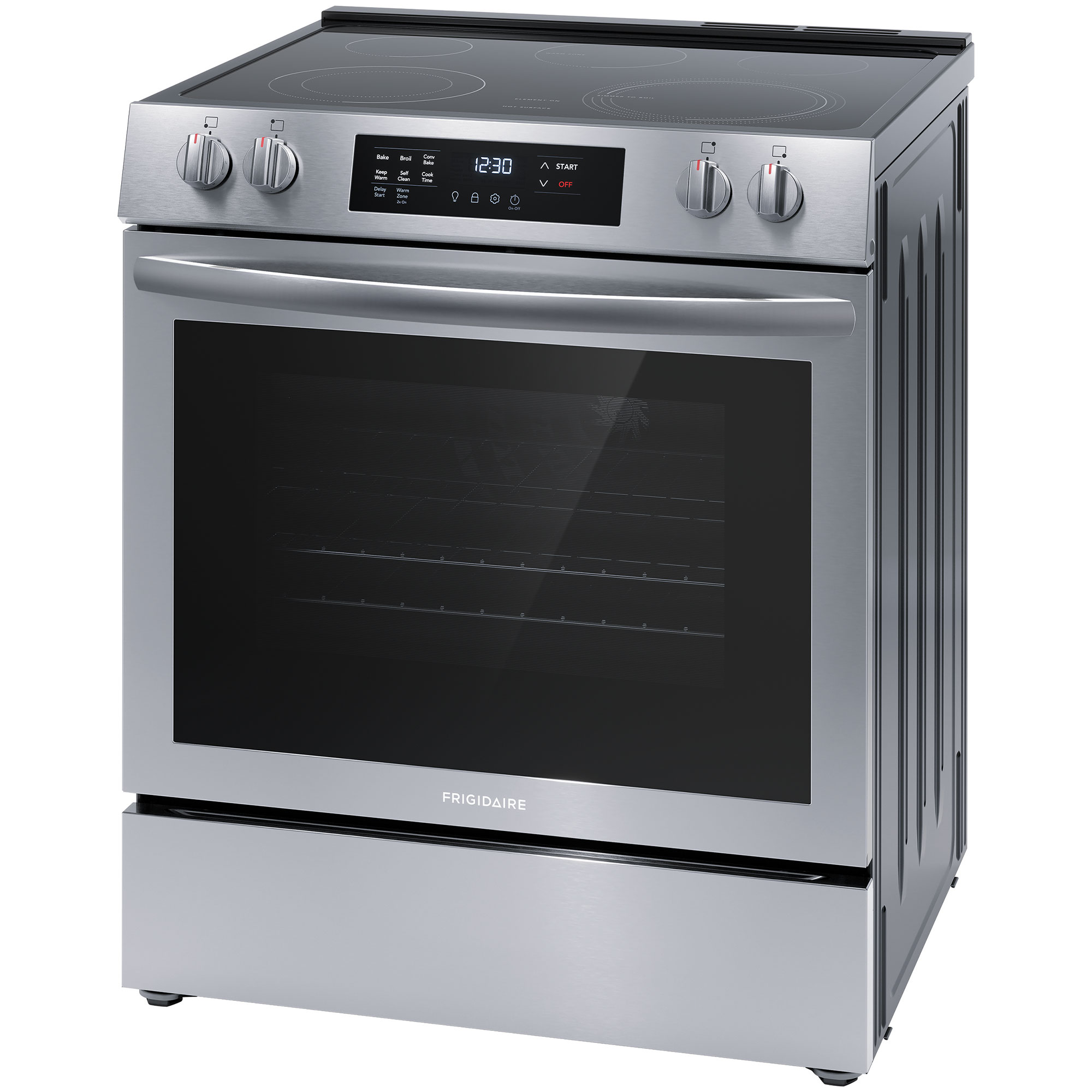 Frigidaire 30 In 5 3 Cu Ft Convection Oven Freestanding Electric Range With 5 Smoothtop