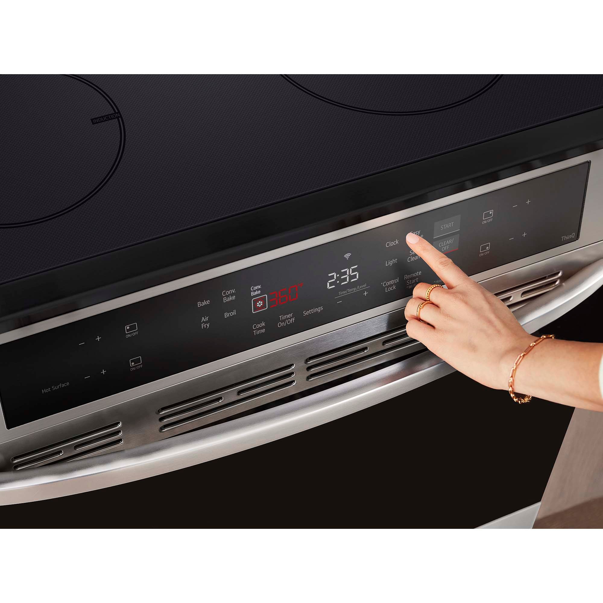 LG 30 in. 6.3 cu. ft. Smart Air Fry Convection Oven Slide-In Electric ...