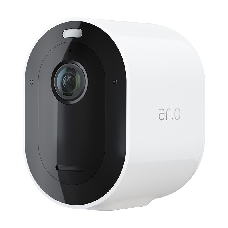 Arlo - Pro 4 Spotlight Camera - Indoor/Outdoor 2K Wire-Free Security Camera with Color Night Vision - White (VMC4050-200NAS)