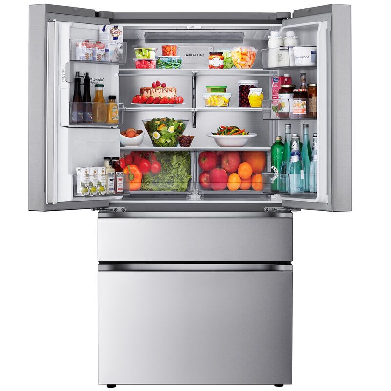 LG 36 in. 24.5 cu. ft. Smart Counter Depth 4-Door French Door ...