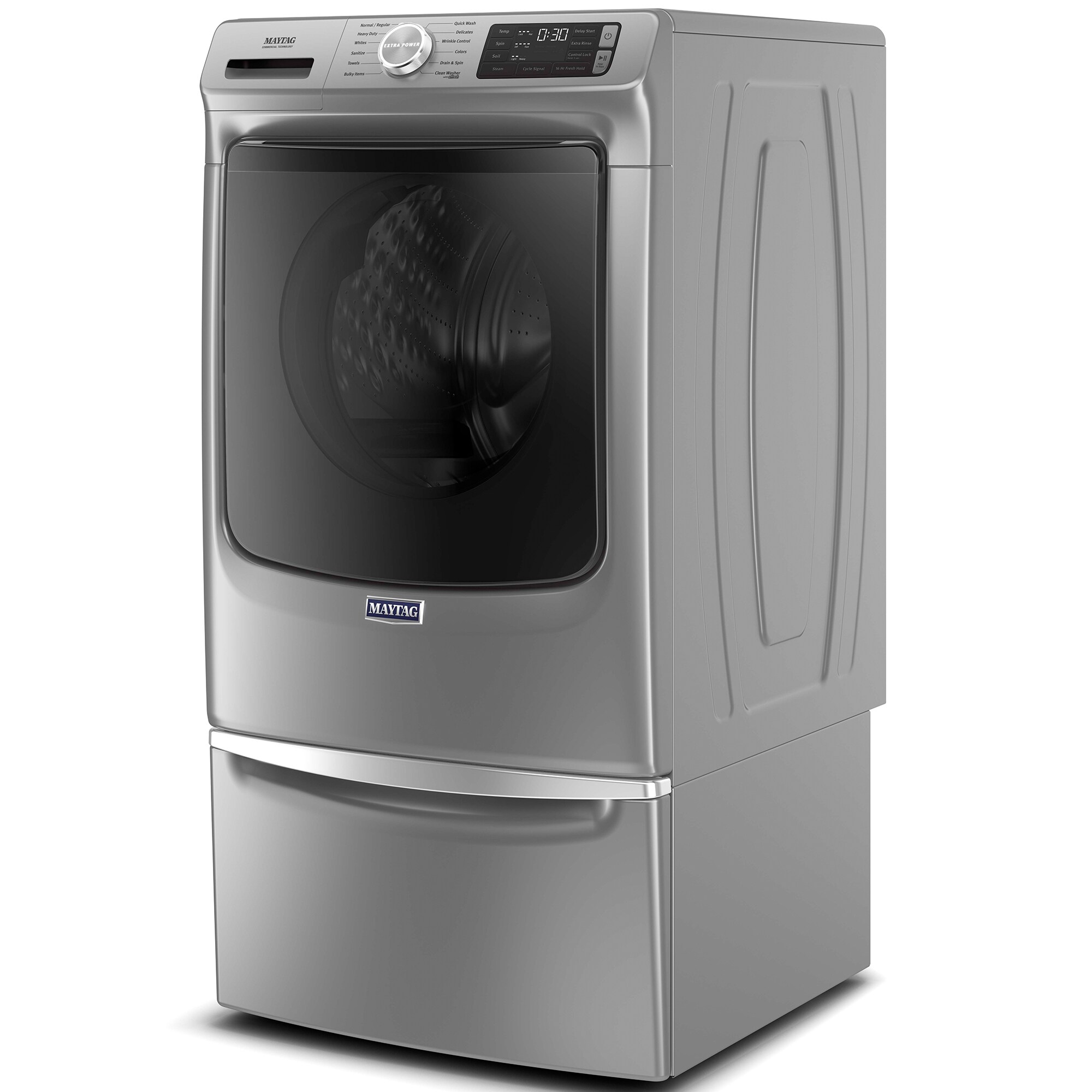 Maytag 27 in. 4.8. cu. ft. Stackable Front Load Washer with Extra Power ...