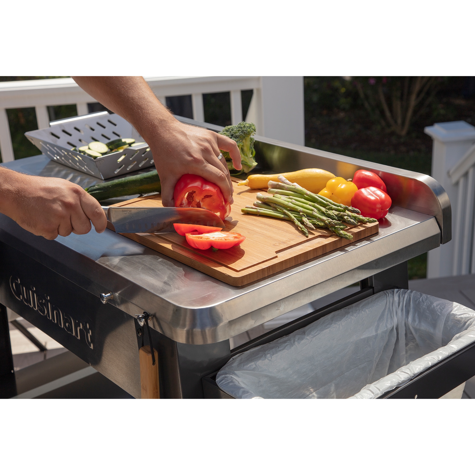 Cuisinart Outdoor Stainless Steel Grill Prep Table | P.C. Richard & Son