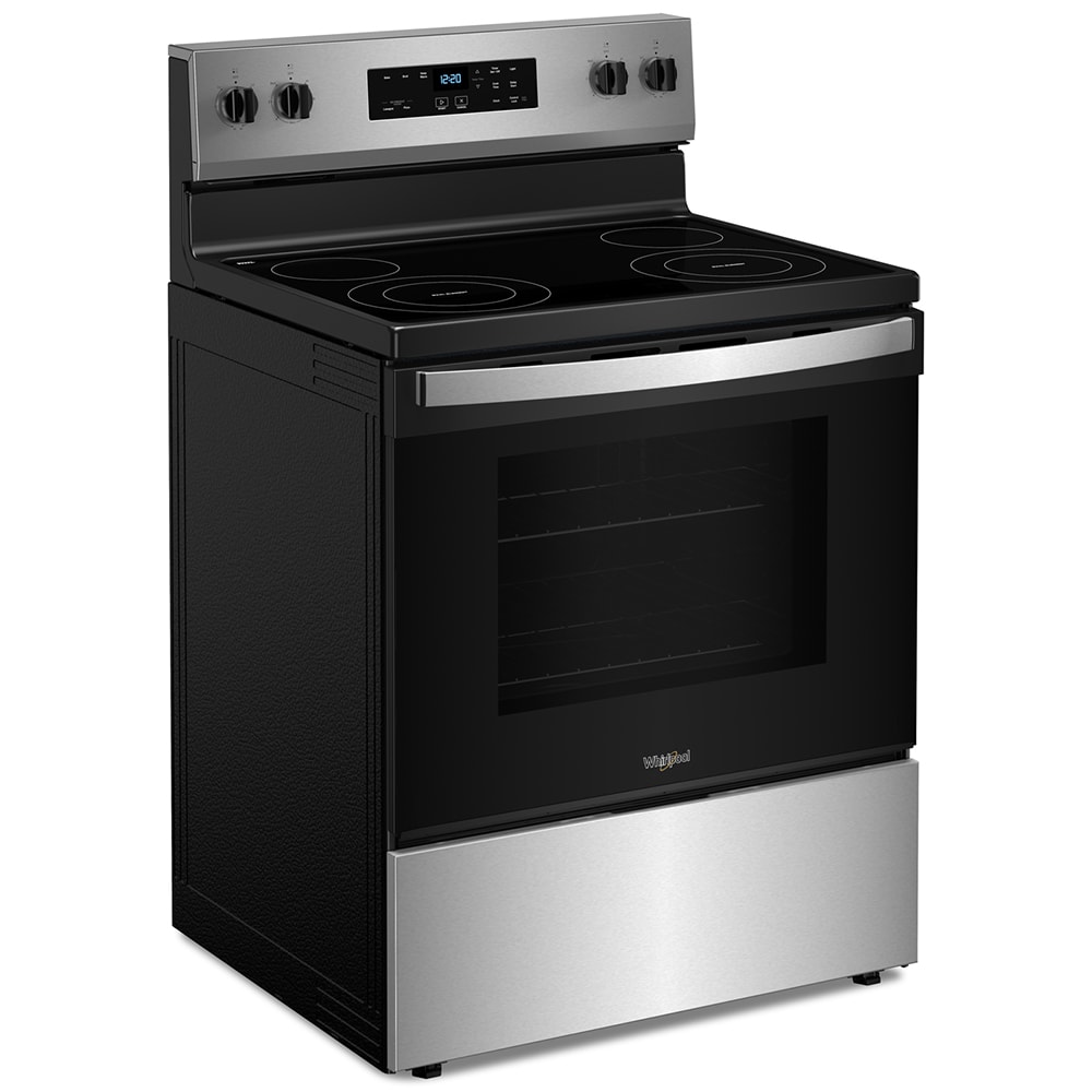 Whirlpool 30 in. 5.3 cu. ft. Oven Freestanding Electric Range with 4 ...