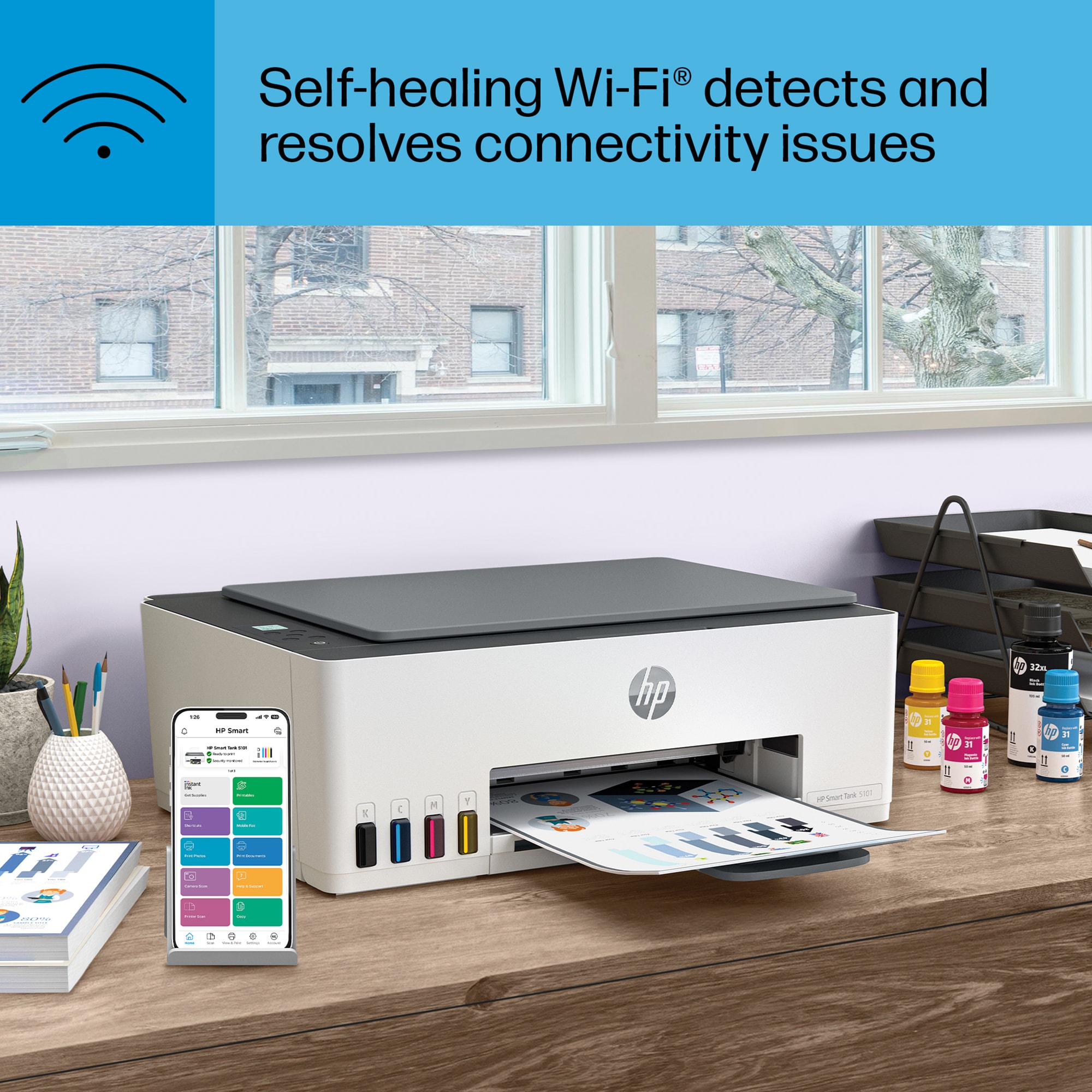 HP Smart Tank 5101 All-in-One Printer | P.C. Richard & Son