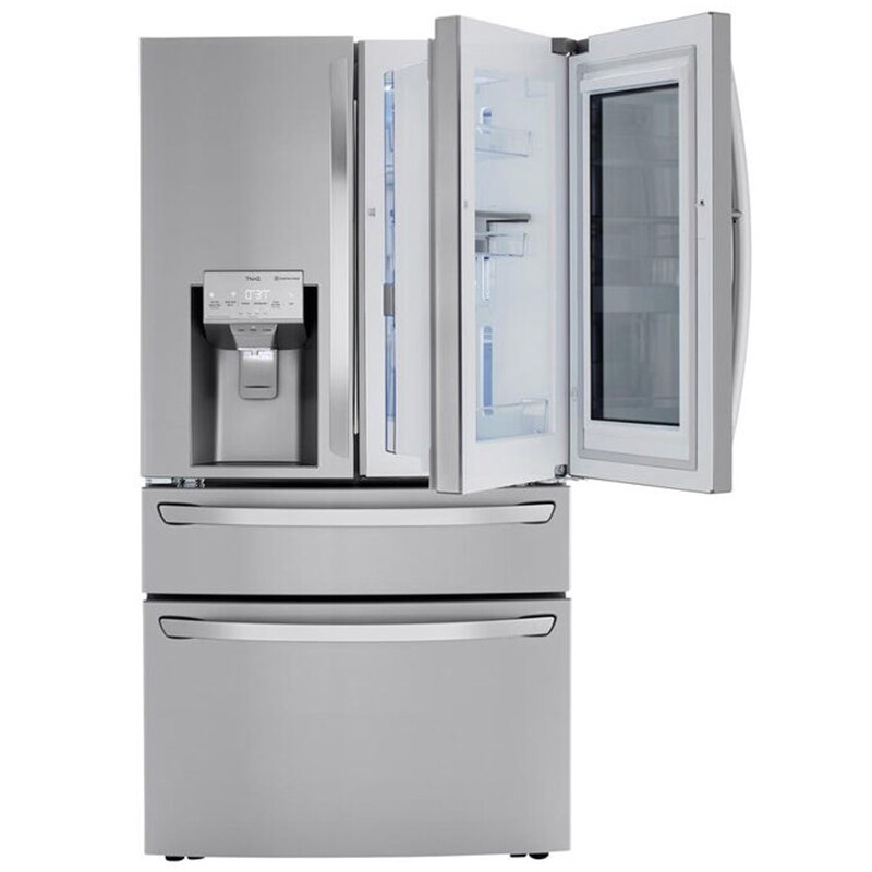 LG InstaView Series 36 in. 30.0 cu. ft. Smart 4-Door French Door ...