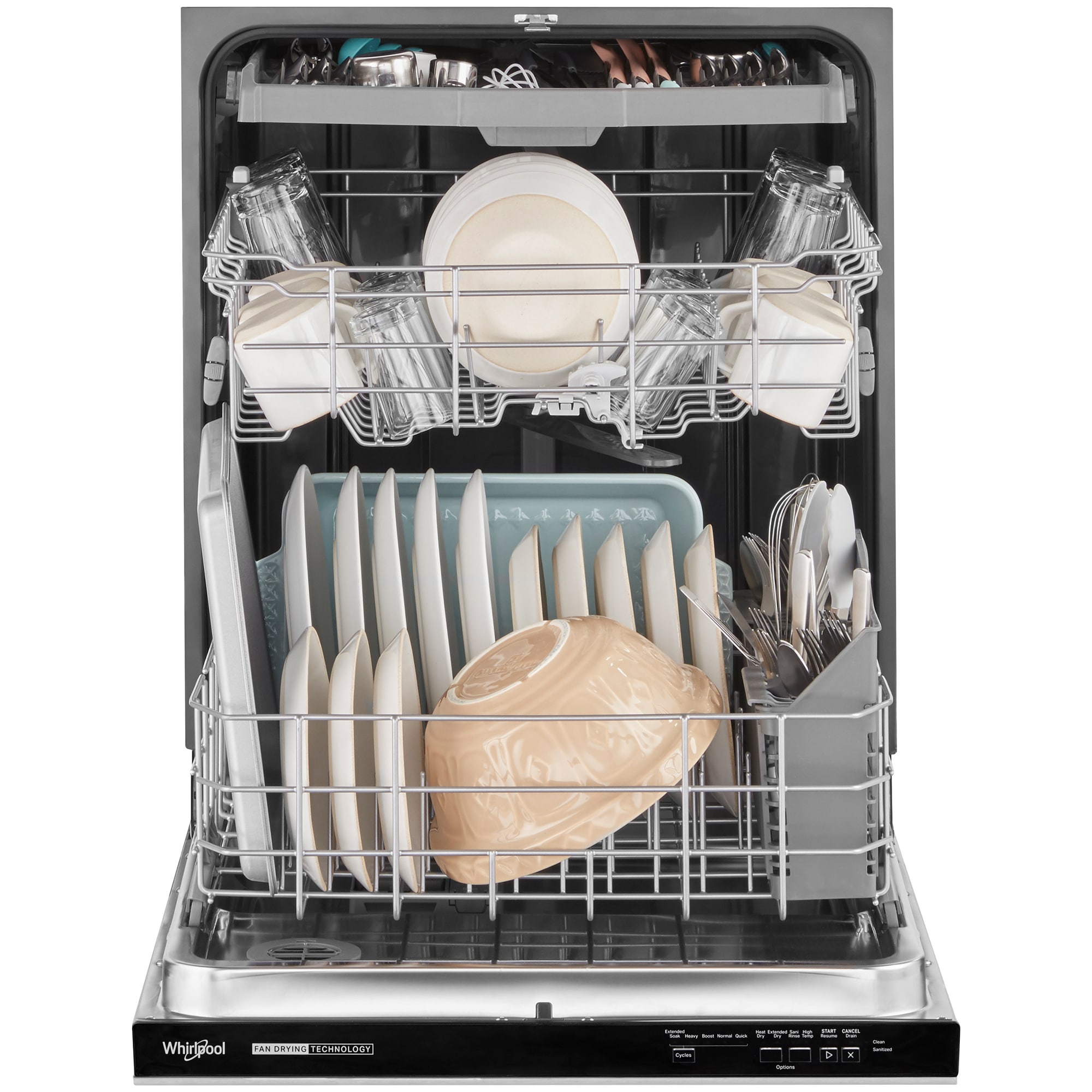 Whirlpool 24 in. Built-In Dishwasher with Top Control, 51 dBA Sound ...