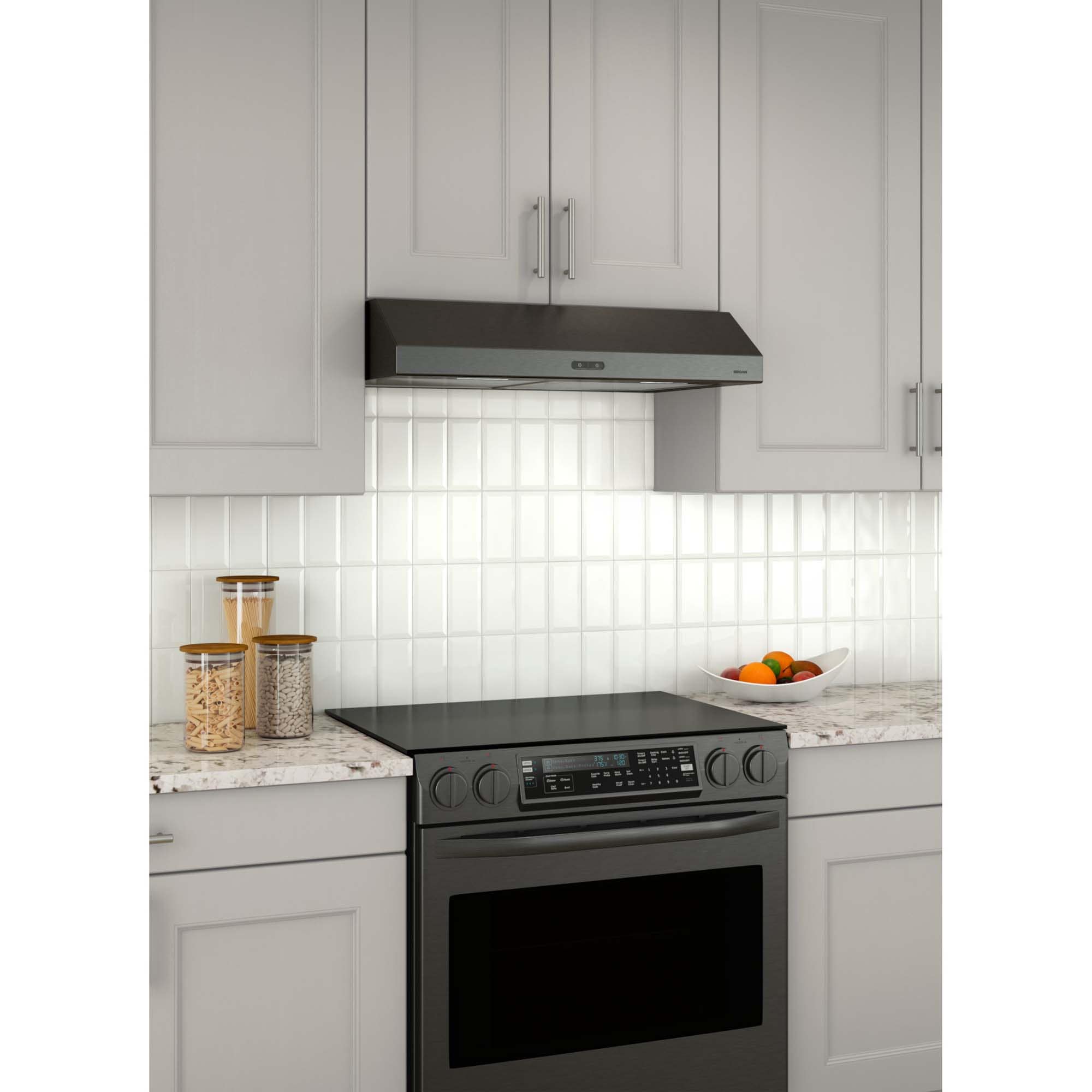 Broan 30 in. Standard Style Range Hood with 3 Speed Settings, 375 CFM ...