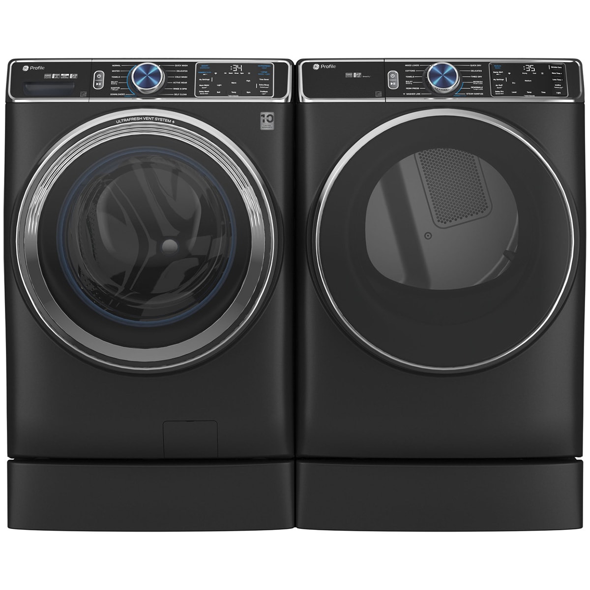 GE Profile 28 in. 7.8 cu. ft. Smart Stackable Electric Dryer with ...