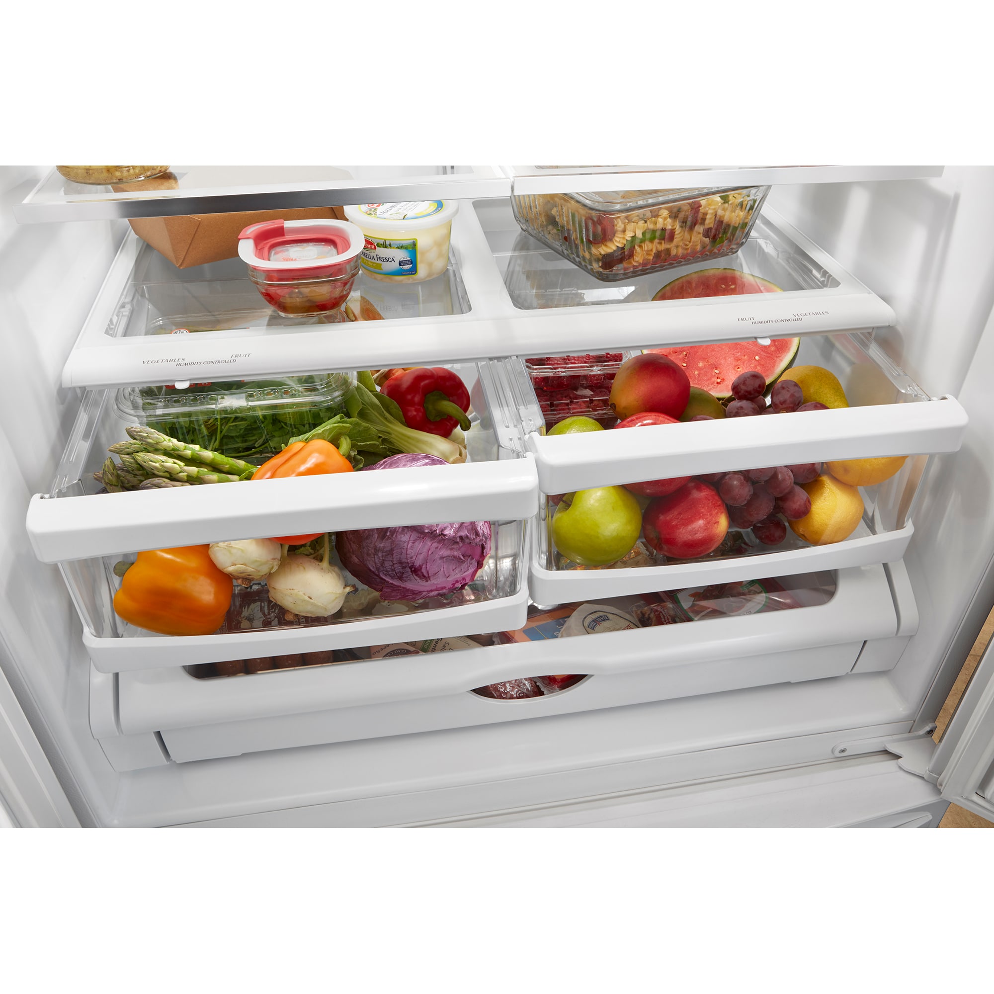 Whirlpool 36 in. 25.2 cu. ft. French Door Refrigerator with Internal ...