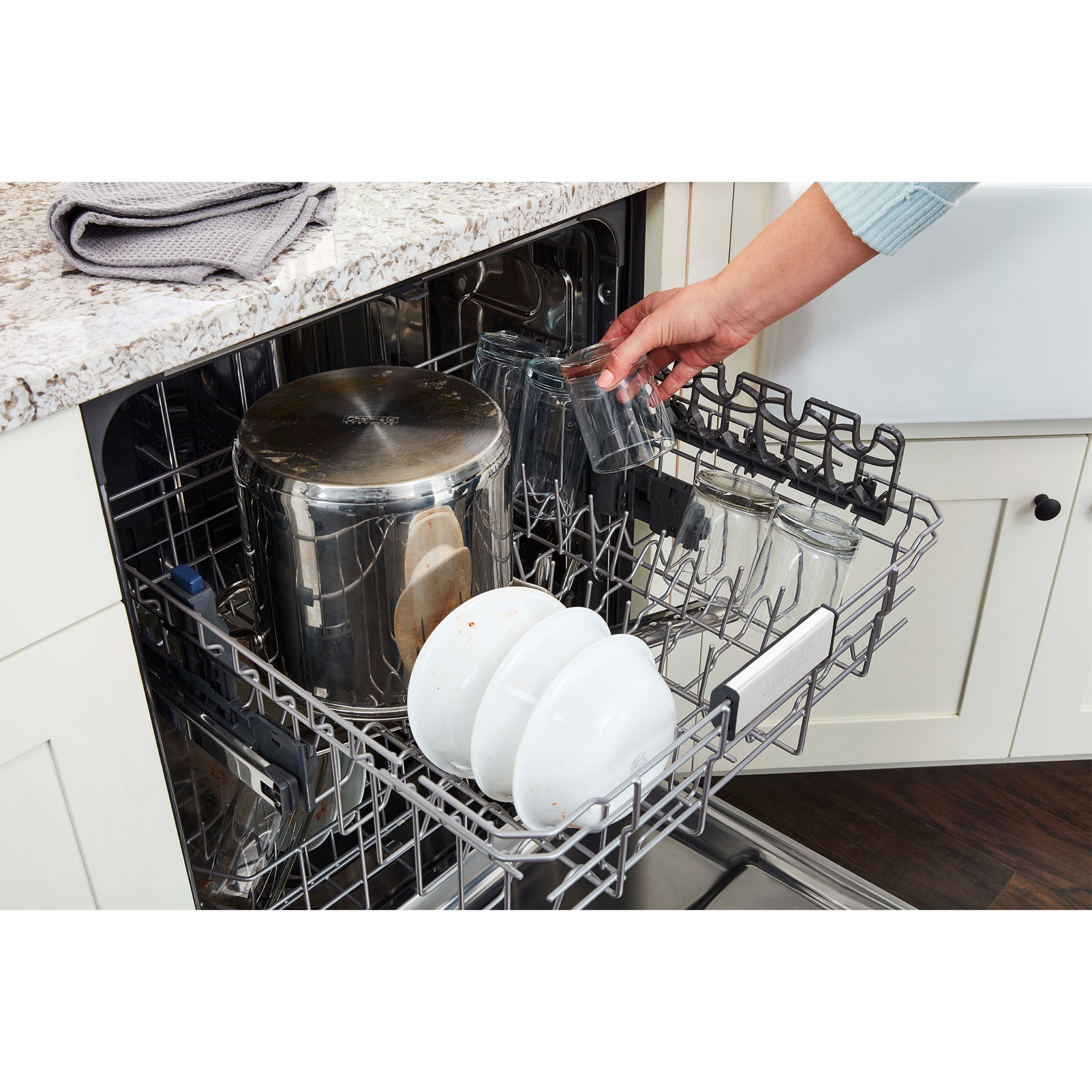 Maytag 24 in. Built-In Dishwasher with Top Control, 50 dBA Sound Level ...