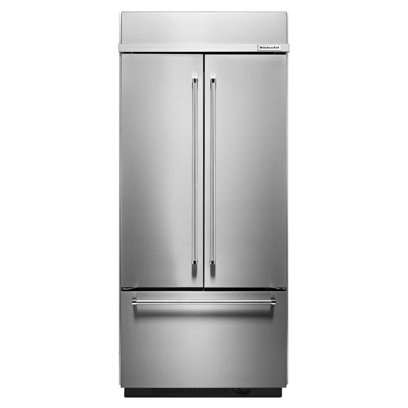 KitchenAid 36 in. Built-In 20.8 cu. ft. French Door Refrigerator ...